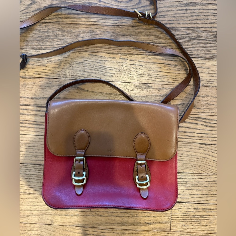 Vintage Lauren Ralph Lauren Leather Crossbody Bag - Picture 9 of 9